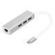 6. Digitus Hub USB 3.0 Type-C™ z Gigabit Ethernet