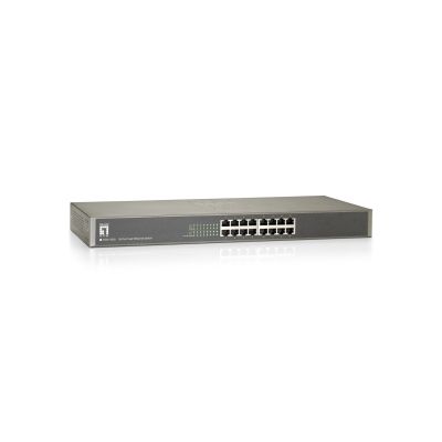 6. LevelOne FSW-1650 przełącznik sieciowy Nie zarządzany Fast Ethernet (10/100) Szary