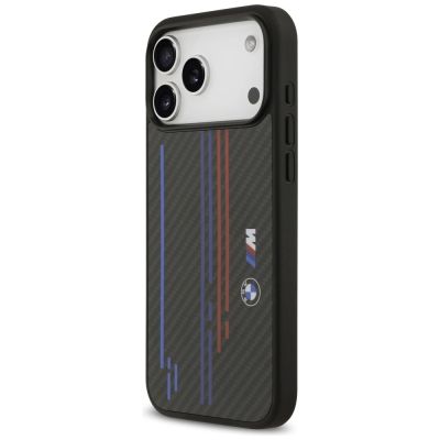 2. Etui BMW M Kevlar Lines & Logo MagSafe na iPhone 17 Pro Max - czarne