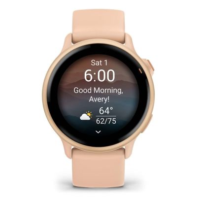11. Zegarek Garmin Vivoactive 6 Pink Dawn / P. Dawn Metallic