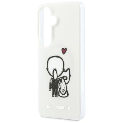 6. Etui Karl Lagerfeld IML Karl&Choupette MagSafe na Samsung Galaxy S26 - przezroczyste