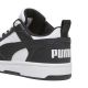 3. Buty dla dzieci Puma Rebound V6 Lo Mid biało-czarne 393833 01