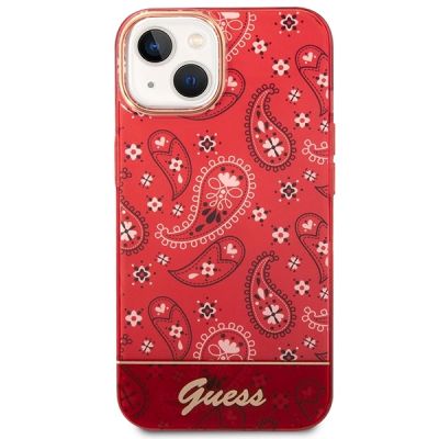 3. Guess GUHCP14SHGBNHR iPhone 14 6,1" czerwony/red hardcase Bandana Paisley