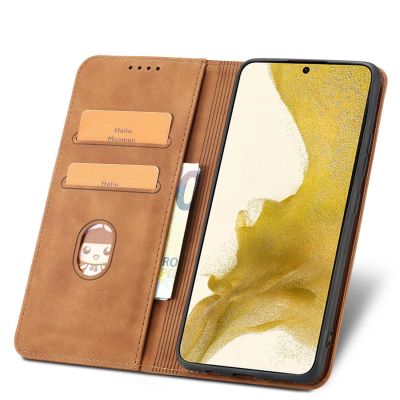 6. Magnet Fancy Case etui Samsung Galaxy S23+ pokrowiec z klapką portfel podstawka brązowe