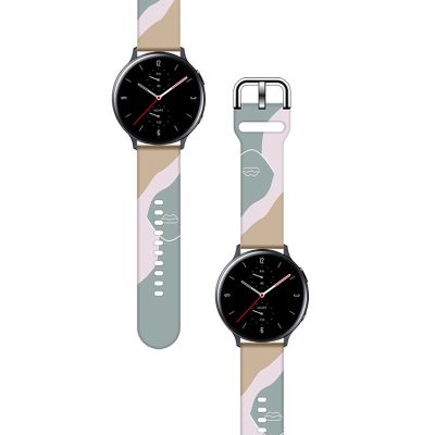 2. Pasek Strap Moro do Samsung Galaxy Watch 40 / 41 / 42 / 43 / 44 mm silikonowa bransoletka opaska do zegarka - wzór 17