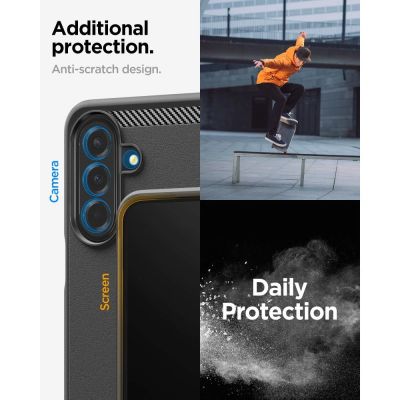 9. Etui Spigen Rugged Armor na Samsung Galaxy A27 5G - czarne matowe