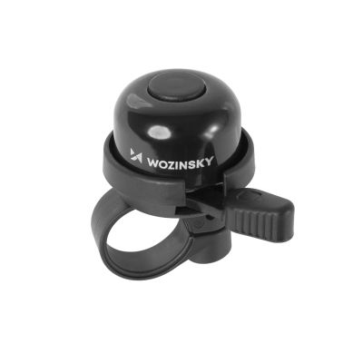 4. Dzwonek rowerowy Wozinsky WDR-S2 na rower mechaniczny aluminiowy - czarny