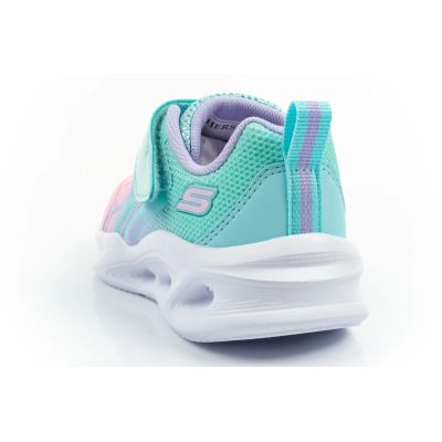 5. Skechers buty sportowe dziecięce Color Breeze LED dla dziewczynki turkusowe