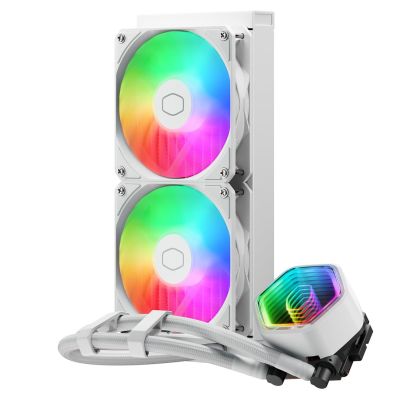 3. Cooler Master MasterLiquid 240 Core II White Procesor Zestaw do chłodzenia płynami 12 cm Biały