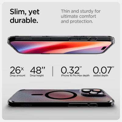 10. Etui Spigen Ultra Hybrid "T" MagSafe na iPhone 16 Pro Max - czarne
