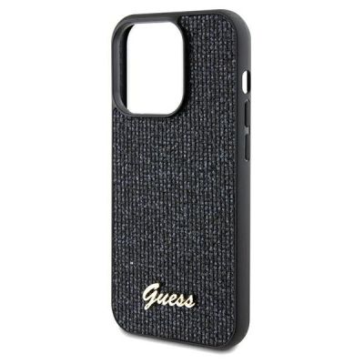 6. Etui Guess Disco Metal Script na iPhone 13 Pro / 13 - czarne