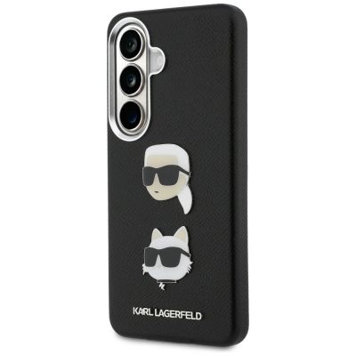 2. Etui Karl Lagerfeld Saffiano Double Heads Metal na Samsung Galaxy S26+ - czarne