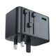 6. Adapter ładowarka podróżna Acefast Z1 GaN 75W PD 3x USB-C 2x USB-A - czarny