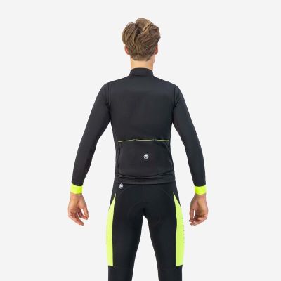 4. Rogelli koszulka dł. rękaw CORE czarny-fluor 7XL