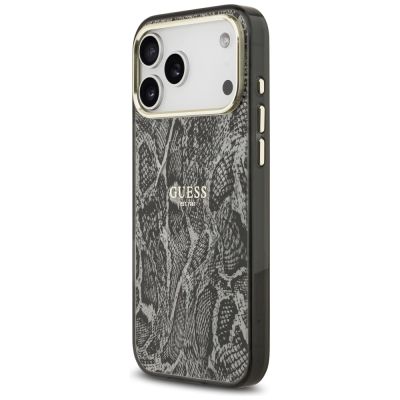 2. Etui Guess Python Pattern MagSafe na iPhone 17 Pro Max - czarne