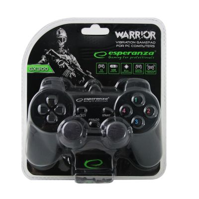 2. Gamepad Esperanza EG102 (PC, PS3; kolor czarny)