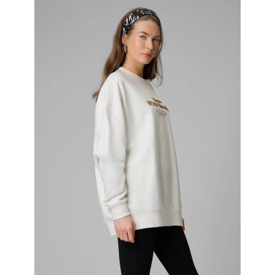 2. Bluza dresowa oversize bez kaptura damska 4F 4FRSS26TSWSF2993-11S