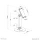 10. Neomounts DS15-540WH1 uchwyt Uchwyt pasywny Telefon komórkowy/Smartfon, Tablet/UMPC Biały