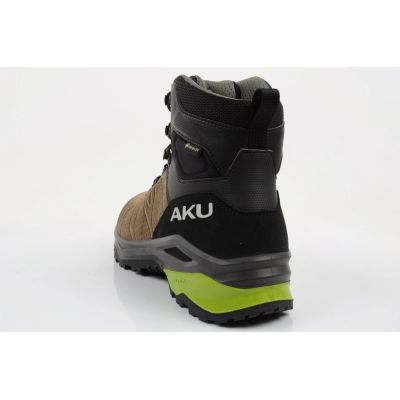 5. Aku buty sportowe trekkingowe męskie Adapta Gore-tex skórzane czarne zielone