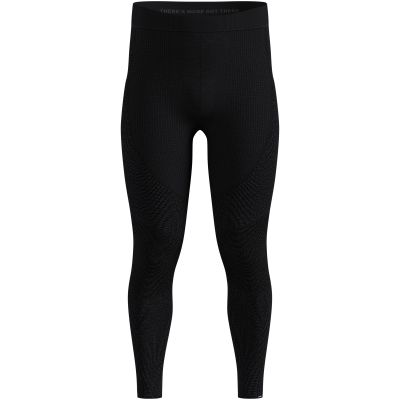 Legginsy termoaktywne męskie Odlo SEAMLESS PERFORMANCE WOOL BL BOTTOM long czarne