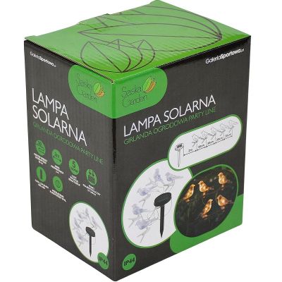 2. LAMPA SOLARNA GIRLANDA OGRODOWA PARTY LIGHT PTASZKI 5LED