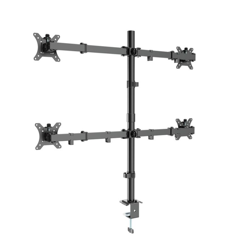 3. GEMBIRD BIURKOWE RAMIĘ/UCHWYT DLA CZTERECH MONITORÓW (REGULOWANE), 13”- 32”