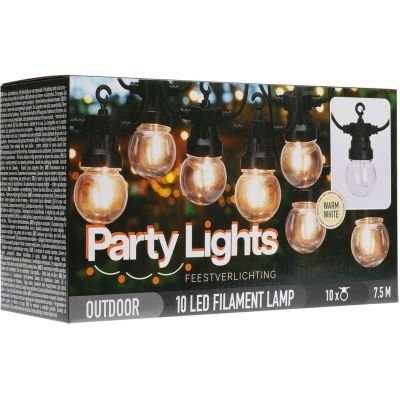 2. GIRLANDA OGRODOWA PARTY LIGHT 10LED 7,5M