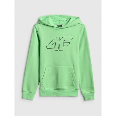 8. Bluza dresowa regular z kapturem chłopięca 4F 4FJRSS26TSWSM2748-41S