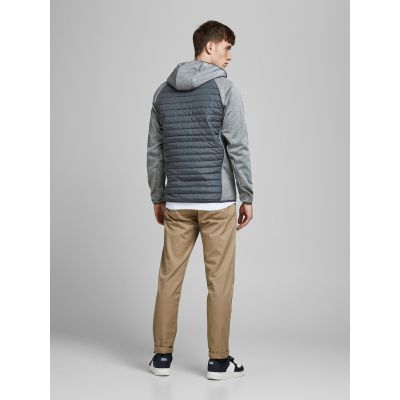 8. Jack&Jones kurtka pikowana JJEMULTI QUILTED JACKET 12182242 GREY MELANGE/SET-IN SLE