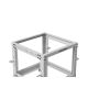 8. Otwarty Rack 19" 9U 600x600-1100 regulowany szary Lanberg