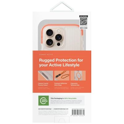 6. Etui UNIQ Combat Active Magclick Charging na iPhone 16 Pro - pomarańczowe