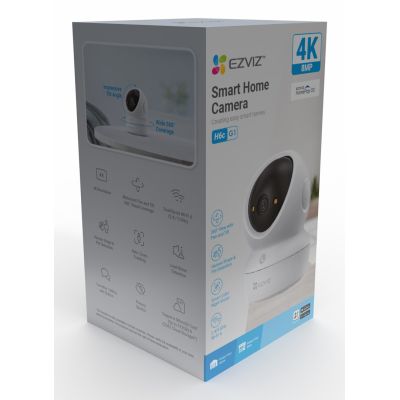 23. EZVIZ H6c G1 4K Kulisty Kamera bezpieczeństwa IP Wewnętrzna 3840 x 2160 px Sufit/ściana/biurko