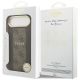 8. Etui Guess 4G Stripe MagSafe na iPhone Air - brązowe