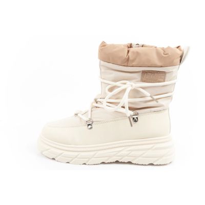 2. Lee Cooper buty sportowe damskie zimowe trekkingowe ocieplane beżowy kremowy