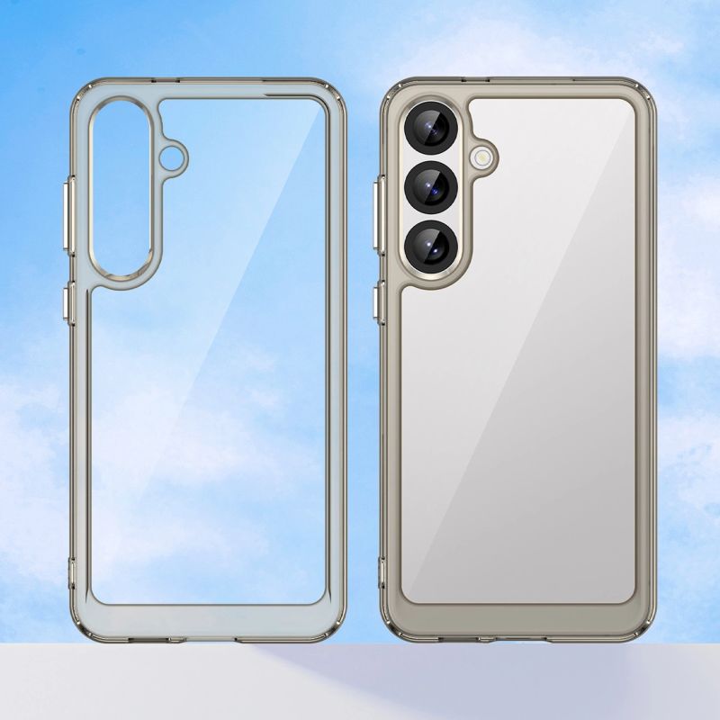 7. Etui Outer Space Case do Samsung Galaxy A36 pokrowiec z elastyczną ramką  - półprzezroczyste, czarne
