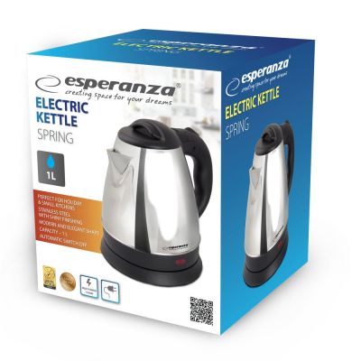 4. ESPERANZA CZAJNIK ELEKTRYCZNY SPRING 1.0 L INOX EKK116X
