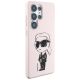 4. Etui Karl Lagerfeld Silicone Graffiti Ikonik Printed Logo MagSafe do Samsung Galaxy S25 Ultra - różowe