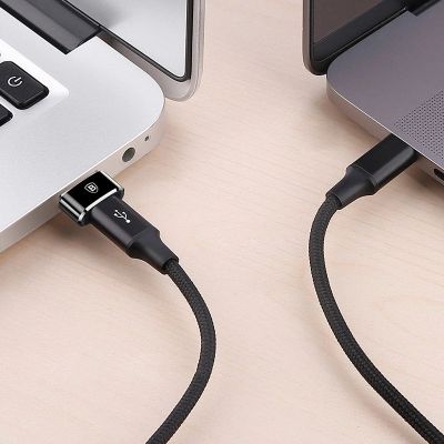 15. Adapter Baseus Mini przejściówka z USB-C na USB-A - czarny