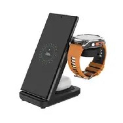 FIXED FIXPOS-GA-BK ładowarka do urządzeń przenośnych Smartwatch, Smartfon, Słuchawki Czarny USB Bezprzewodowe ładowanie Szybkie ładowanie Wewnętrzna