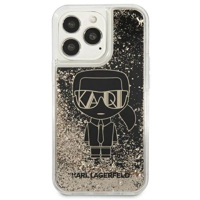 3. Etui Karl Lagerfeld Liquid Glitter Gatsby na iPhone 13 Pro / iPhone 13 - czarne