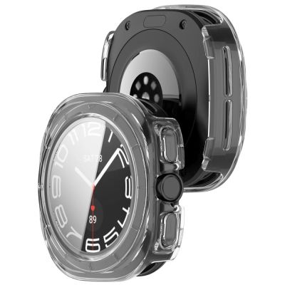 9. Etui Tech-Protect Defense 2-Pack na Samsung Galaxy Watch Ultra 47 mm - przezroczysto-czarne matowe