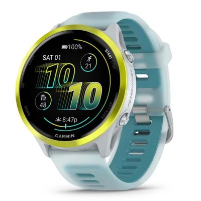 2. Garmin Forerunner 570 3,56 cm (1.4") AMOLED 47 mm Cyfrowy 454 x 454 px Ekran dotykowy Biały, Żółty Wi-Fi GPS