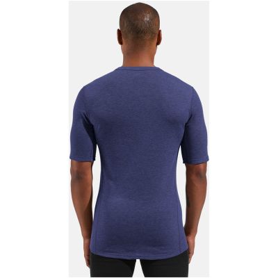 3. Bielizna termoaktywna z długim rękawem Odlo BL TOP crew neck s/s ACTIVE WARM roz. M Niebieska