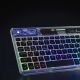 10. Klawiatura Dux Ducis Keyboard (CK Series) bezprzewodowa do laptopa / tabletu / telefonu - przezroczysta