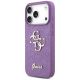 2. Etui Guess Fixed Glitter Big 4G na iPhone 17 Pro - fioletowe