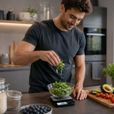 4. Waga kuchenna Wozinsky WAK-2252 dokładna z dużym wyświetlaczem LCD do 5 kg - czarna
