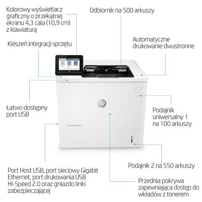 9. DRUKARKA LASEROWA HP LASERJET M611DN