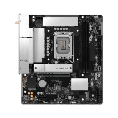 3. Asrock B860M Rock WiFi Intel B860 LGA 1851 (Socket V1) micro ATX