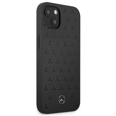 4. Etui Mercedes Leather Stars Pattern na iPhone 13 mini - czarne