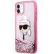 2. Etui Karl Lagerfeld Glitter Karl Head na iPhone 11/XR - różowe